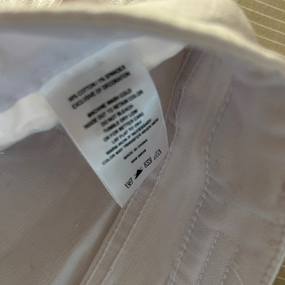 Kut from the Kloth Catherine Boyfriend White Jeans NEW Cuffed or Full Length - Picture 7 of 10